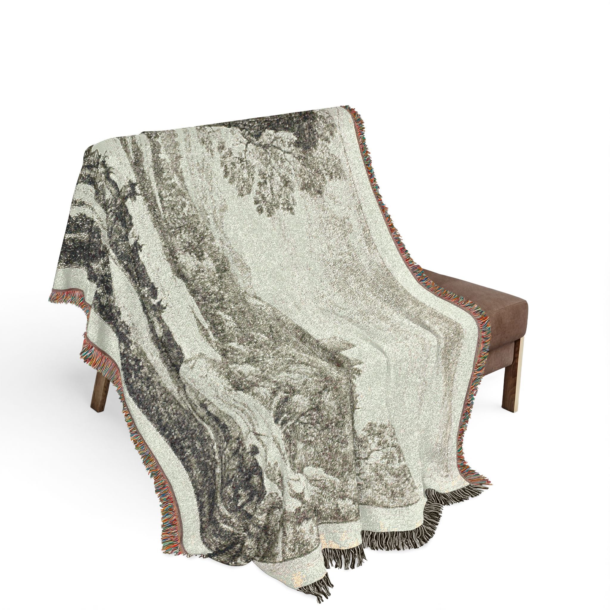 Claude Lorrain - The Herd Returning in Stormy Weather | Woven Tapestry Blanket