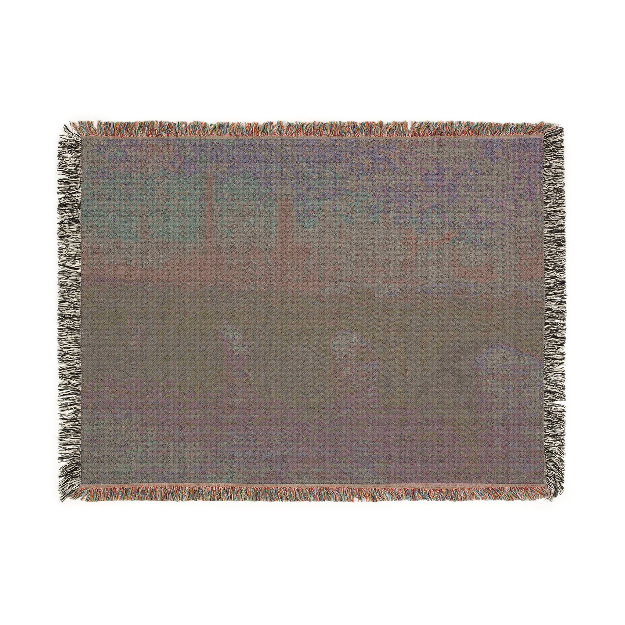 Claude Monet - Waterloo Bridge, Gray Weather | Woven Tapestry Blanket