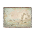 Francesco Guardi - Capriccio with a Squall on the Lagoon | Woven Tapestry Blanket