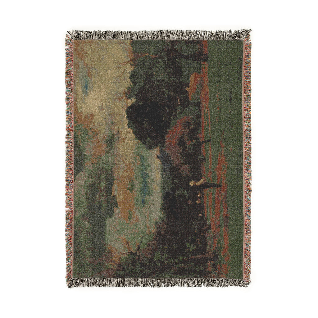 George Inness - Harvest, Montclair, New Jersey | Woven Tapestry Blanket