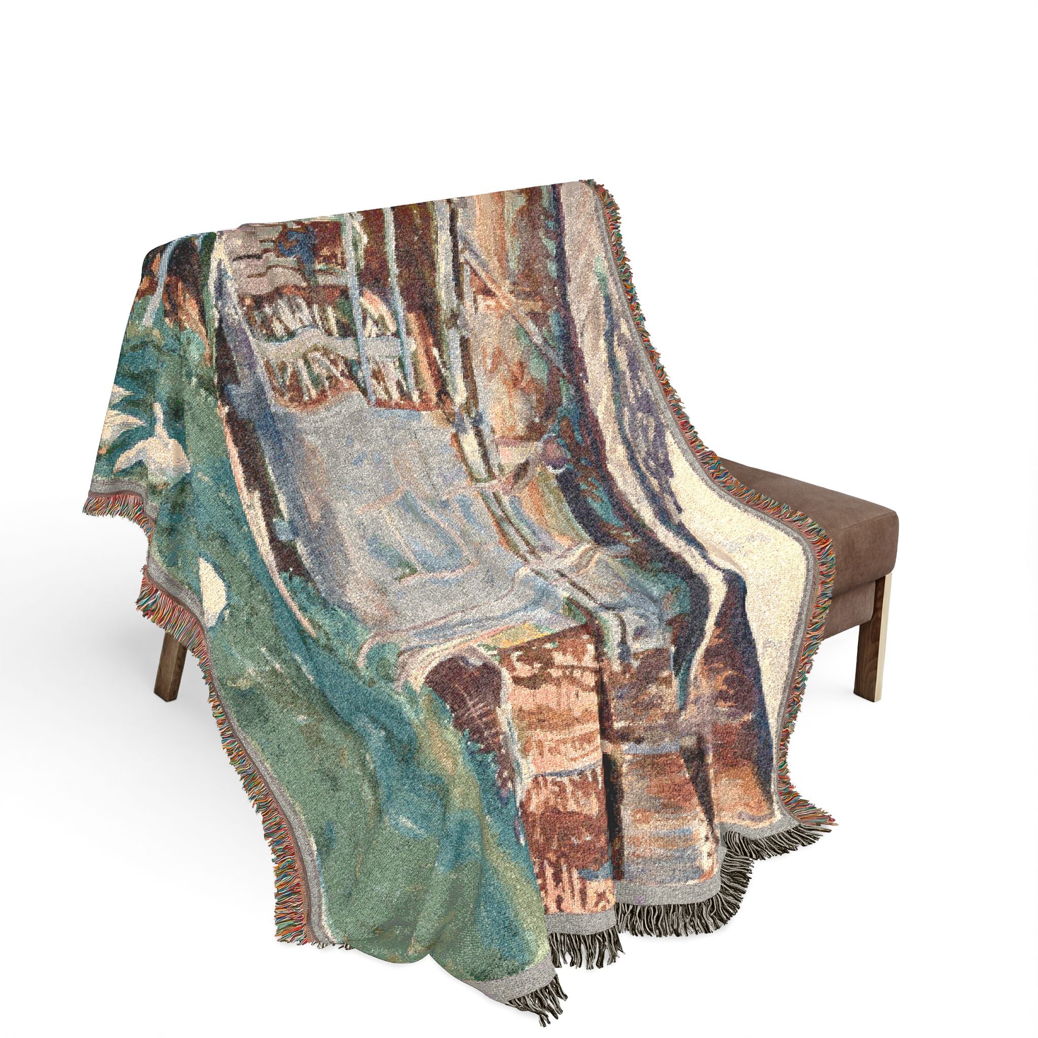 Woodsheds, Tyrol John Singer Sargent Tapestry Blanket