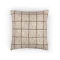 Rust Windowpane Woven Pillow