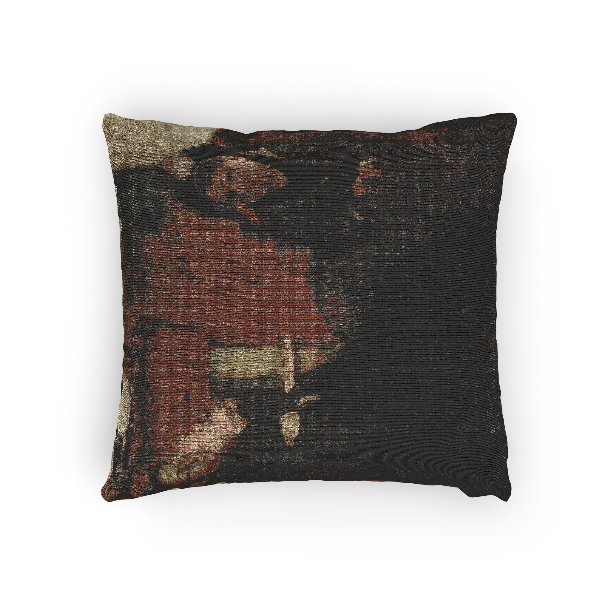 Hilaire Germain Edgar Degas - Portrait of Mme Lisle and Mme Loubens | Woven Pillow