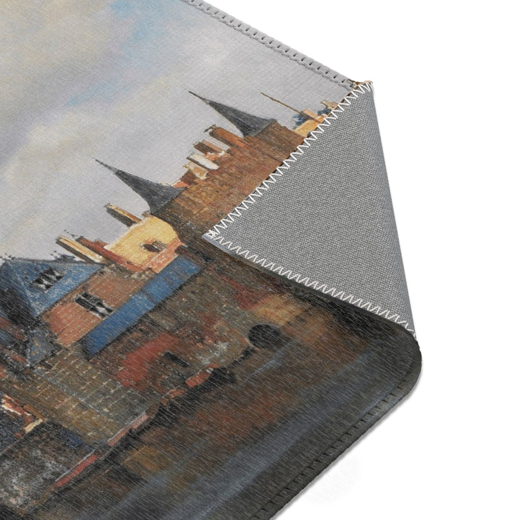 View of Delft, by Johannes Vermeer | Area Rug