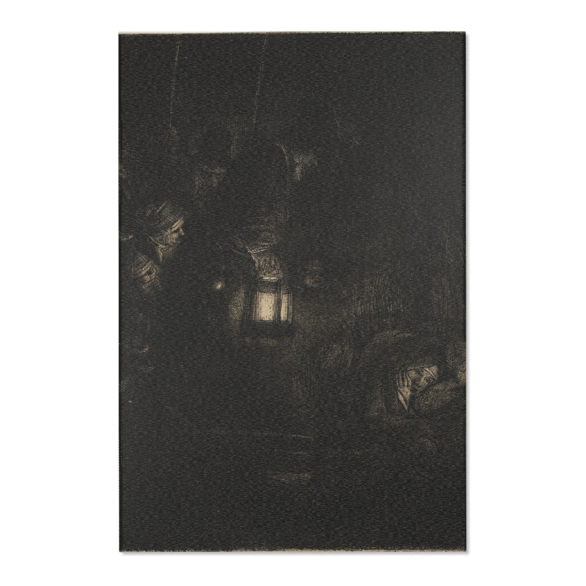 Rembrandt van Rijn - The Adoration of the Shepherds A Night Piece | Area Rug