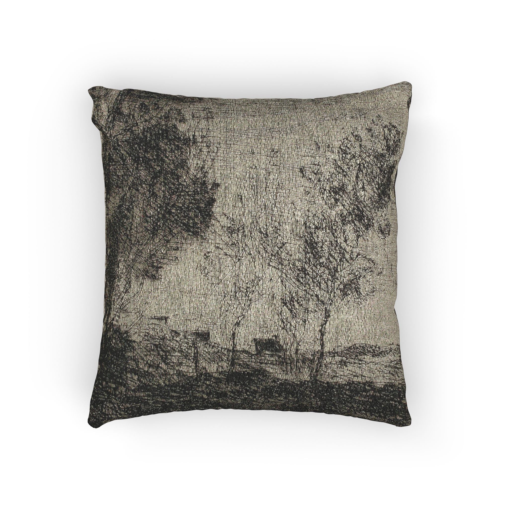 Jean Baptiste Camille Corot - In the Dunes Souvenir of the Woods of the Hague | Woven Pillow