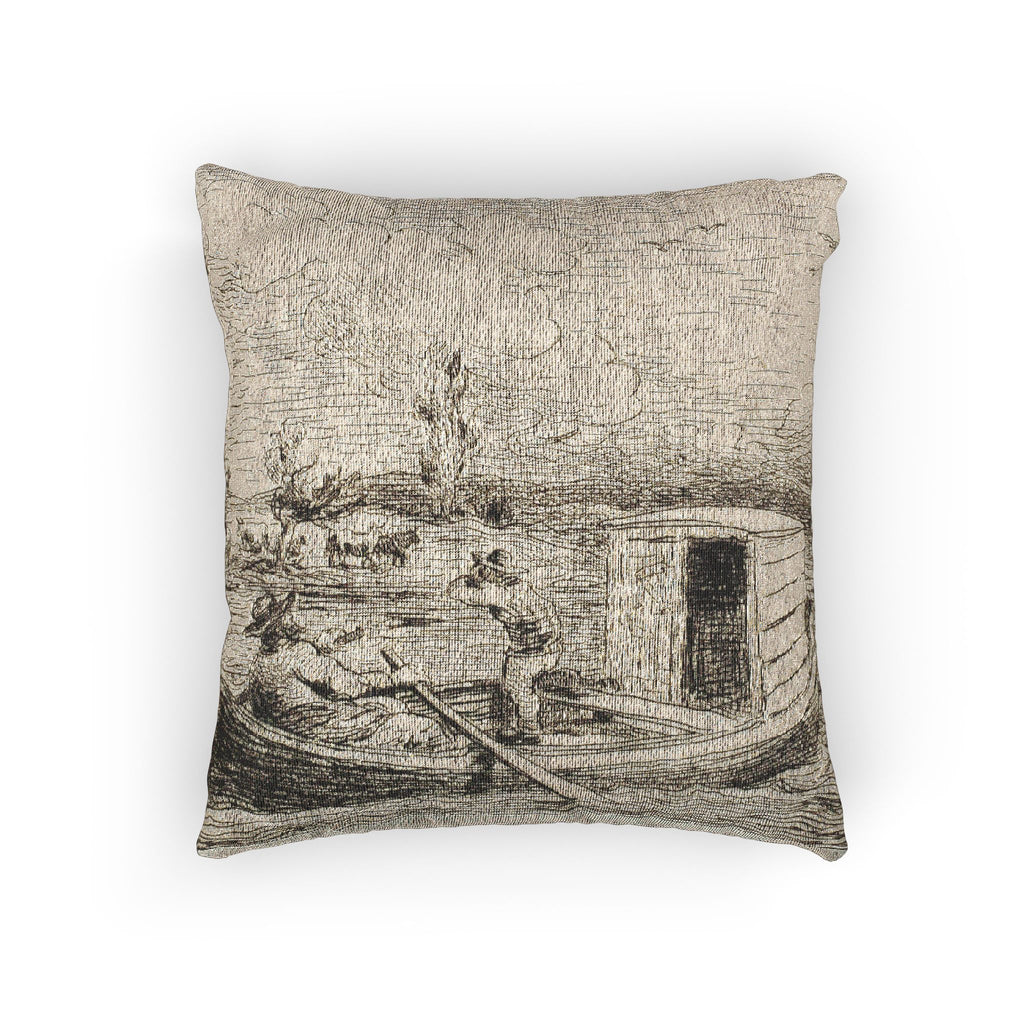 Charles François Daubigny - Cambronne's Word | Woven Pillow