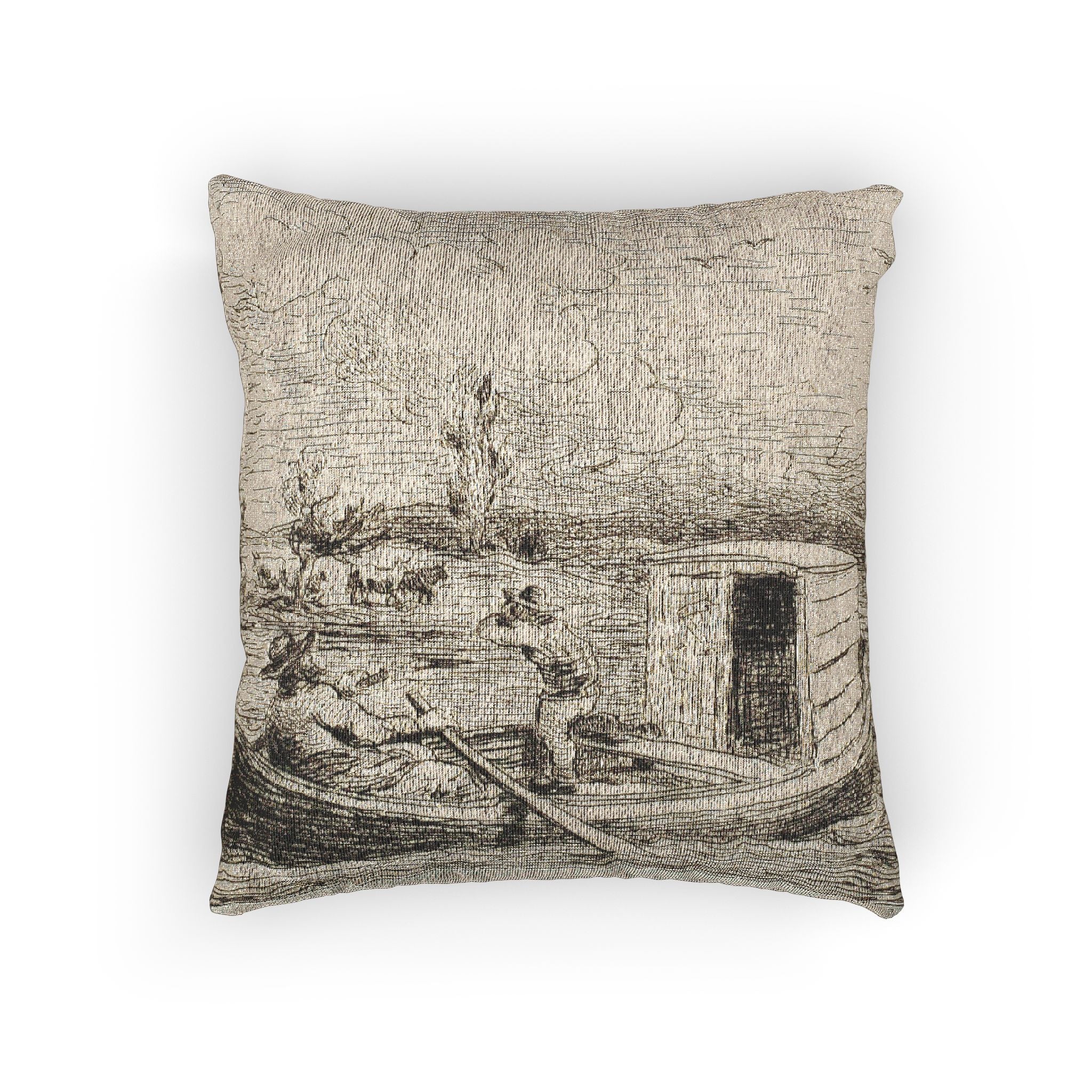 Charles François Daubigny - Cambronne's Word | Woven Pillow