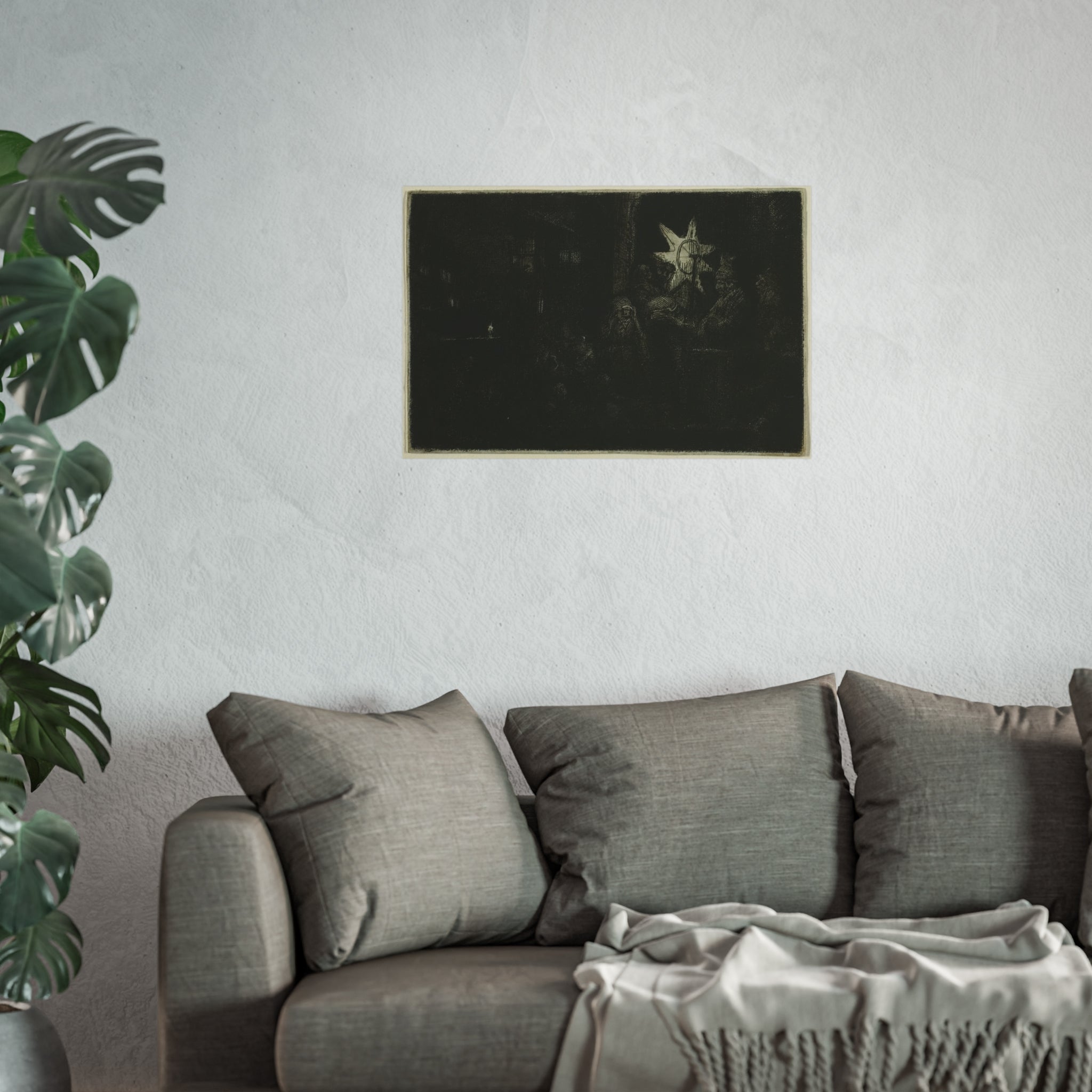 Rembrandt van Rijn - The Star of the Kings A Night Piece | Fine Art Poster
