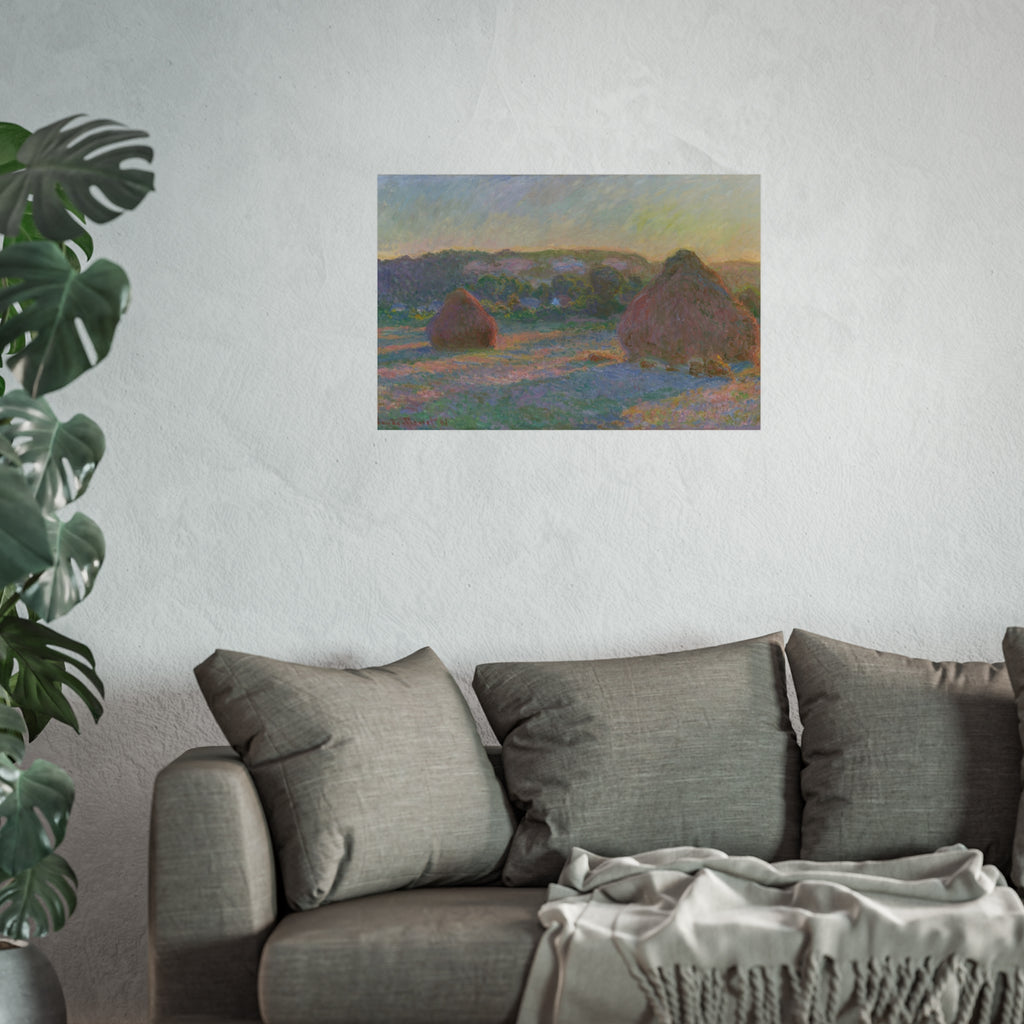 Claude Monet - Stacks of Wheat (End of Summer) | Fine Art Poster