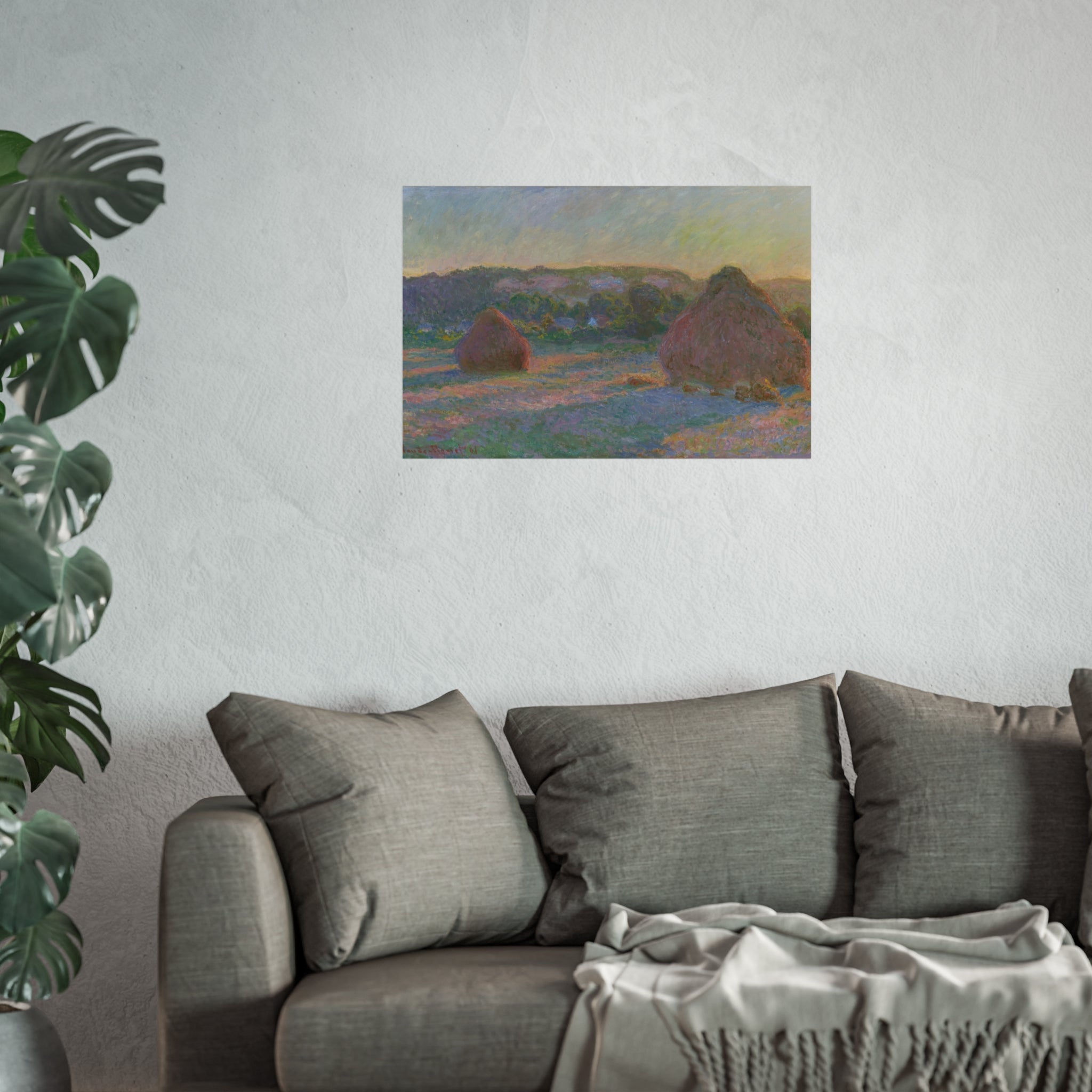 Claude Monet - Stacks of Wheat (End of Summer) | Fine Art Poster