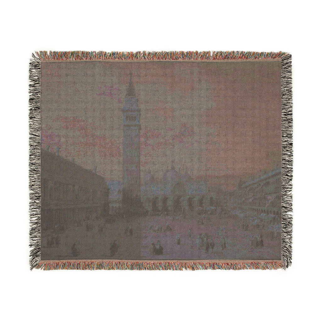 Giovanni Antonio Canal, il Canaletto - Piazza San Marco - WGA03883 | Woven Tapestry Blanket