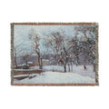 Camille Pissarro - Snow at Louveciennes | Woven Tapestry Blanket