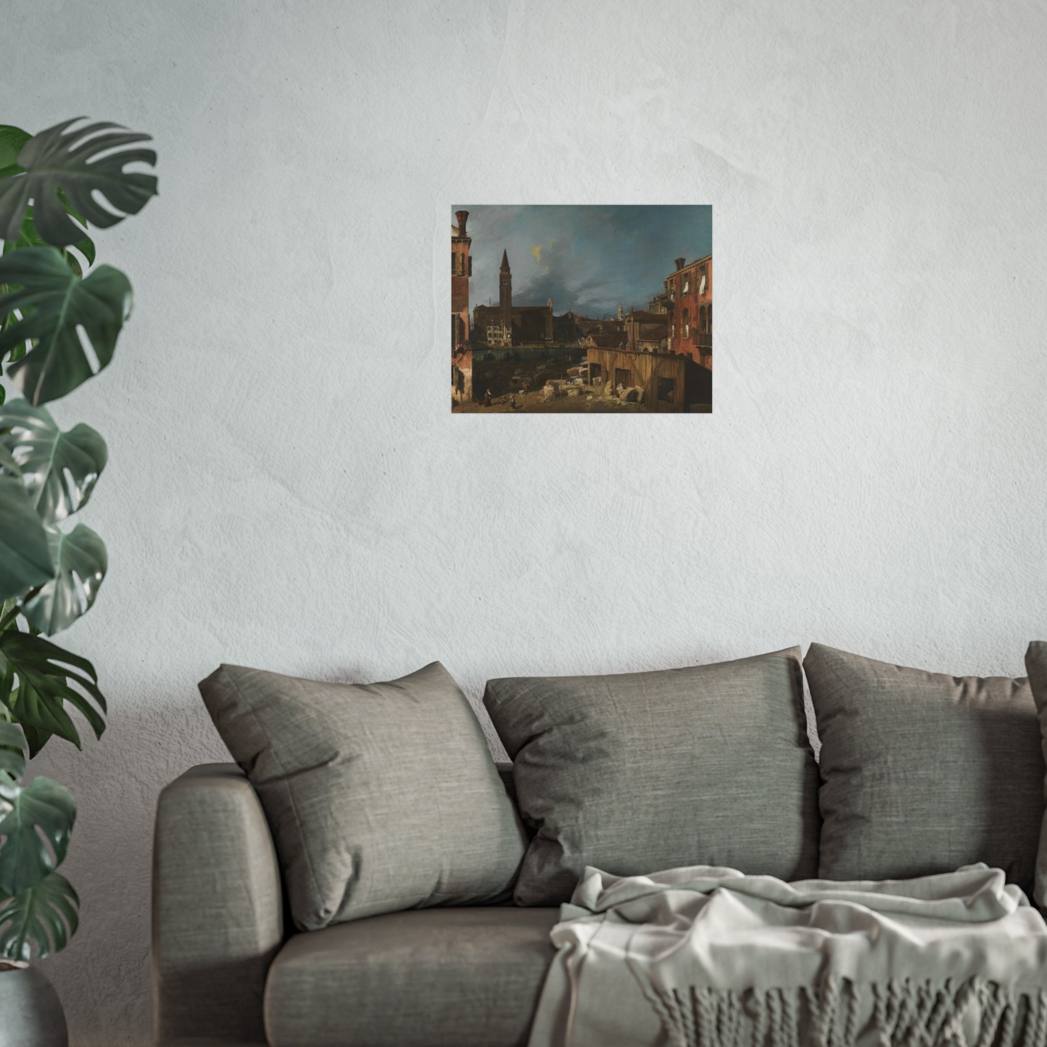 Canaletto - The Stonemason's Yard | Fine Art Poster