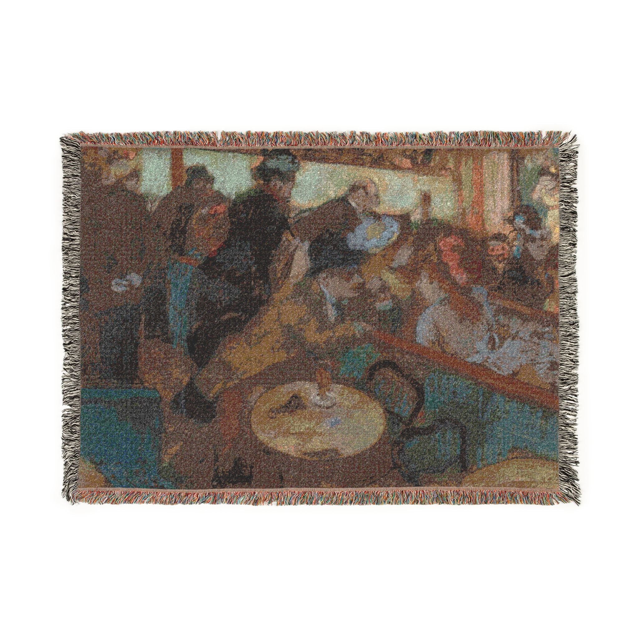 Hilaire Germain Edgar Degas - Café-Concert (The Spectators) | Woven Tapestry Blanket