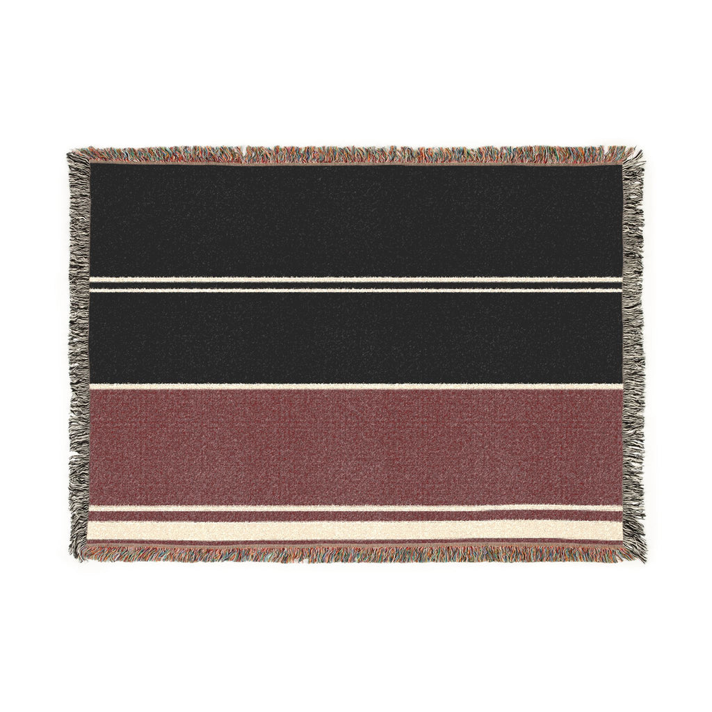Orchard Throw — Ink · Fig · Warm White