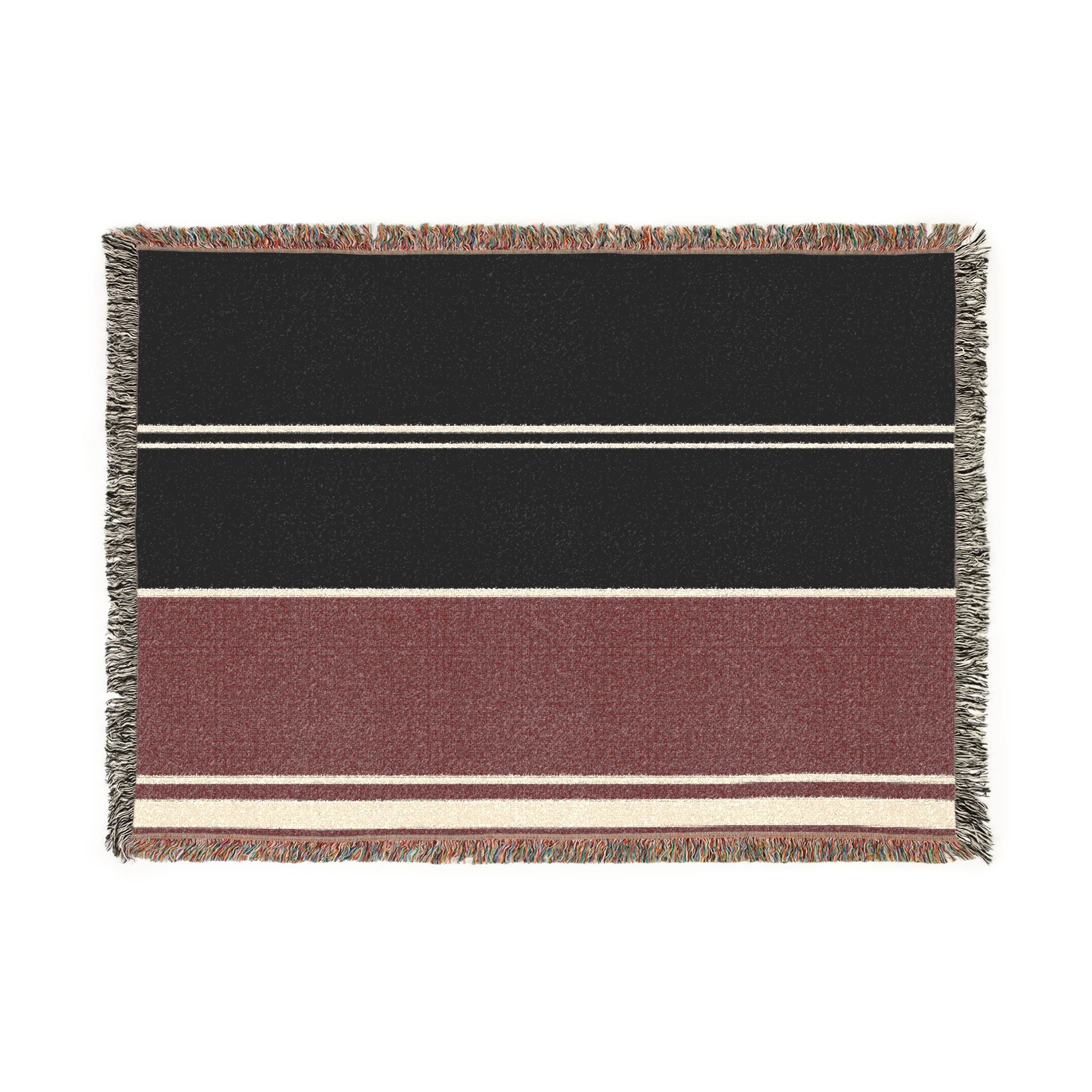 Orchard Throw — Ink · Fig · Warm White