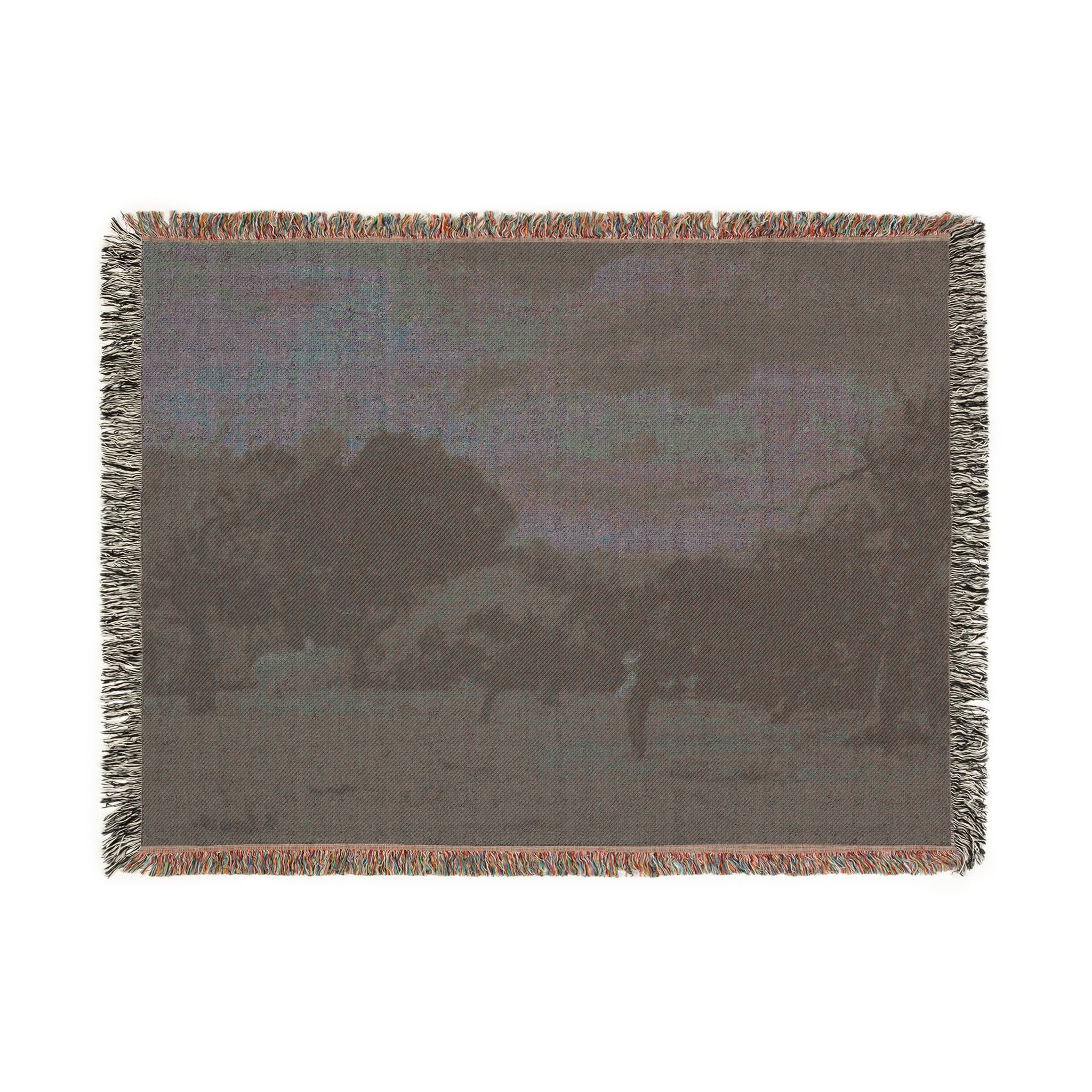 George Inness - Harvest, Montclair, New Jersey | Woven Tapestry Blanket