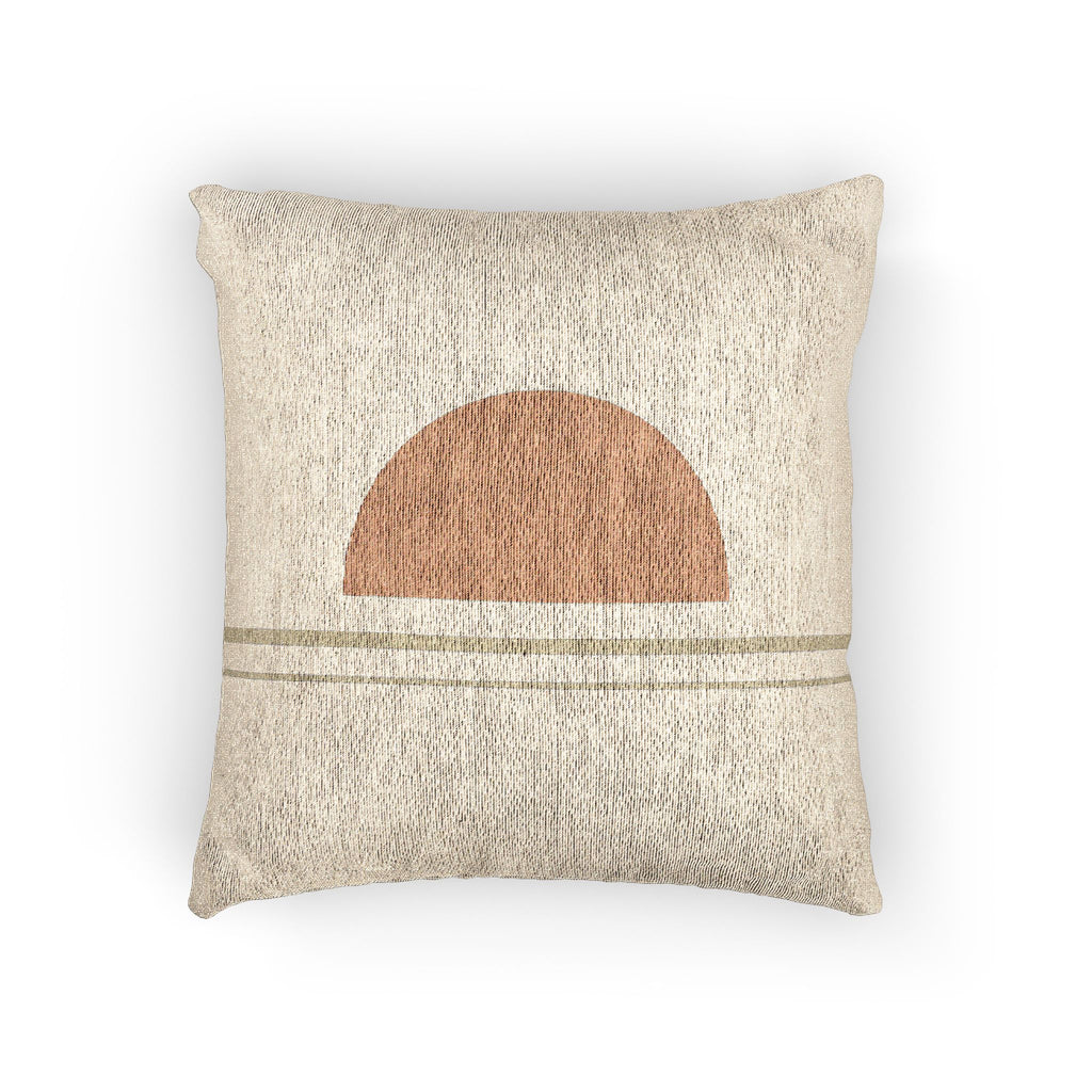 Ochre Low Sun Woven Pillow