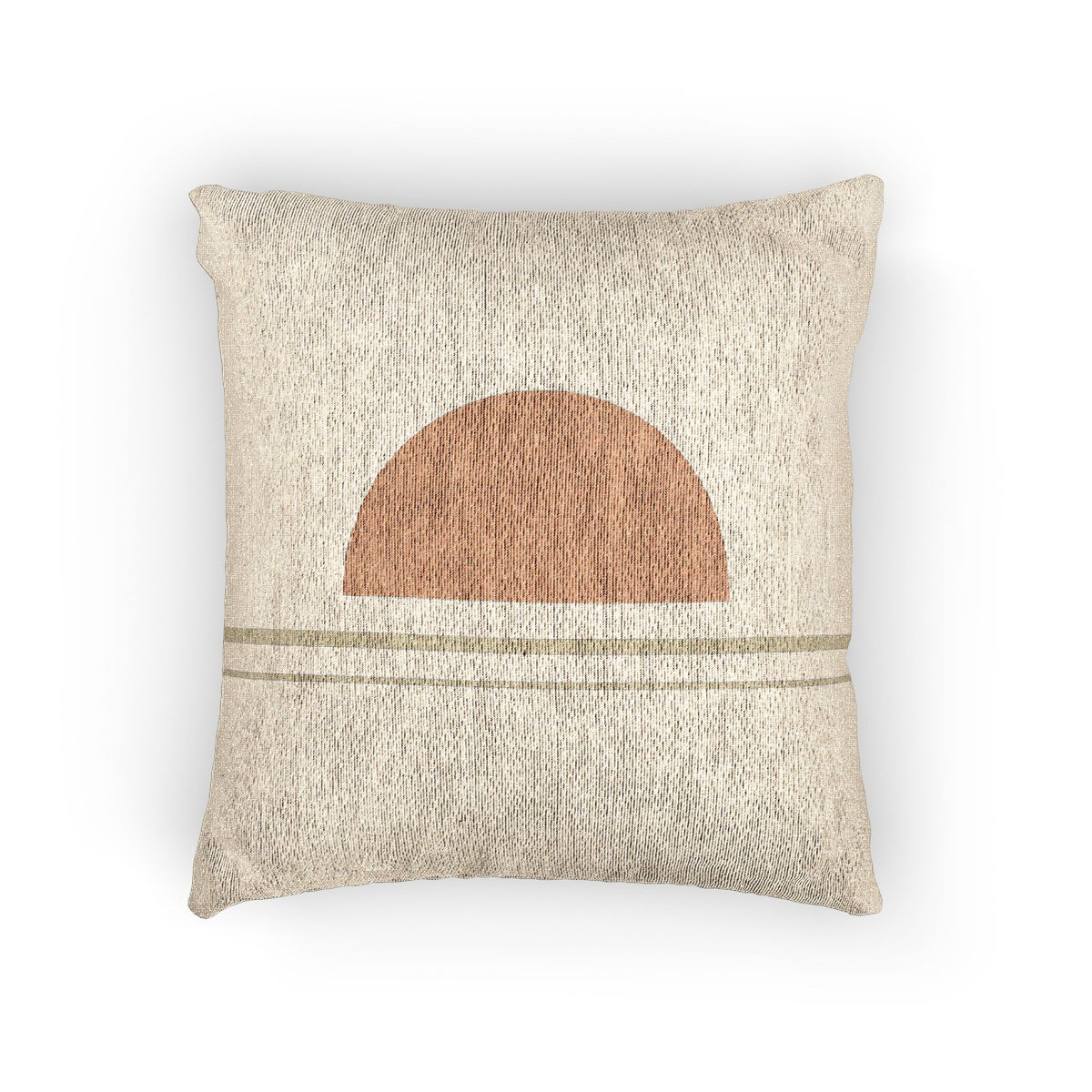 Ochre Low Sun Woven Pillow