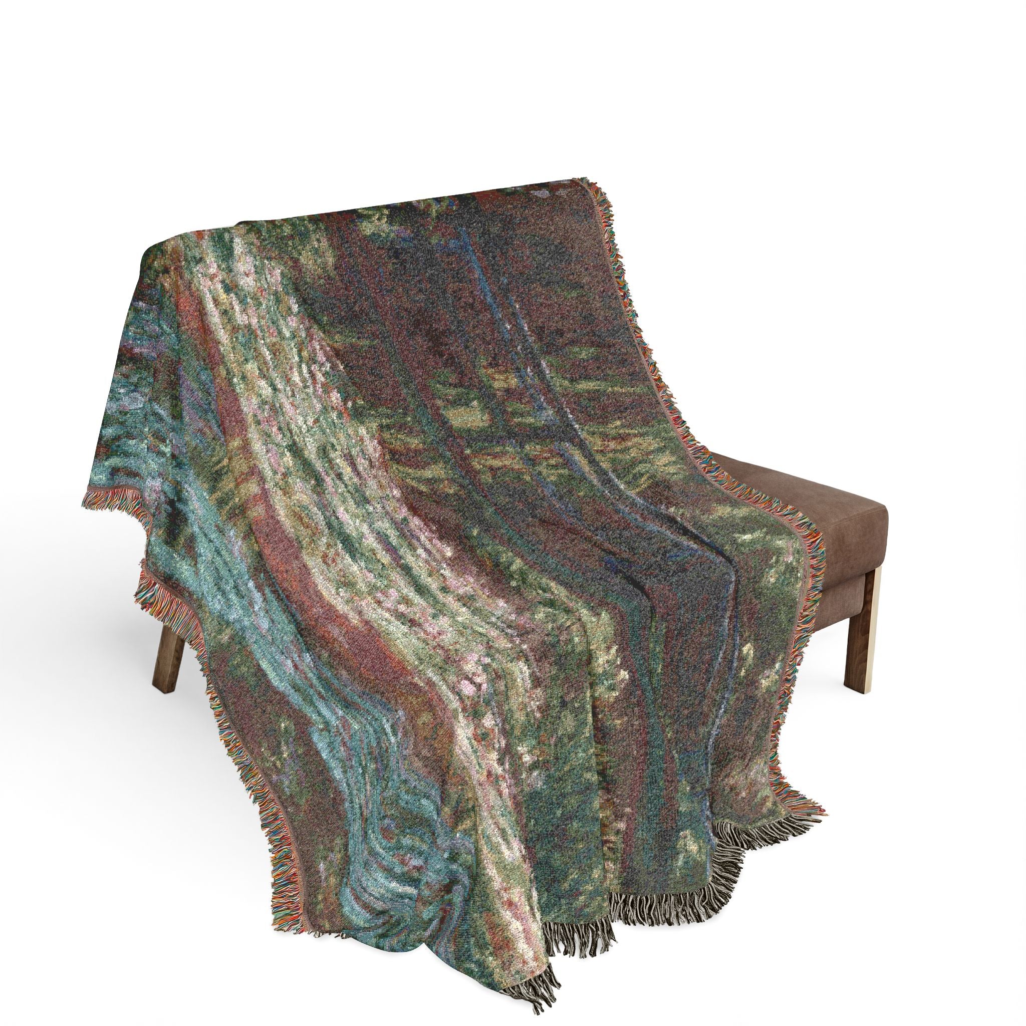 Water Lily Pond Claude Monet Tapestry Blanket