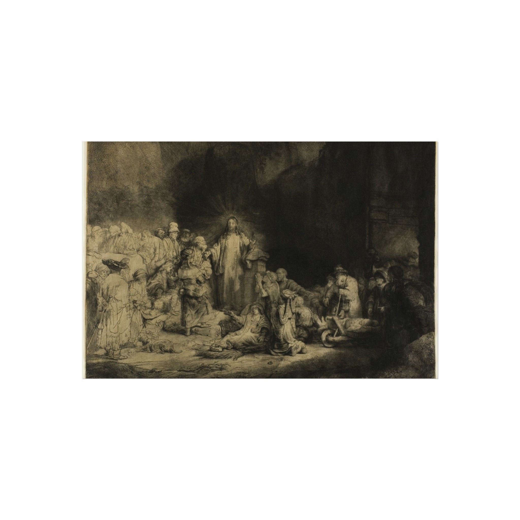Rembrandt van Rijn - The Hundred Guilder Print | Fine Art Poster