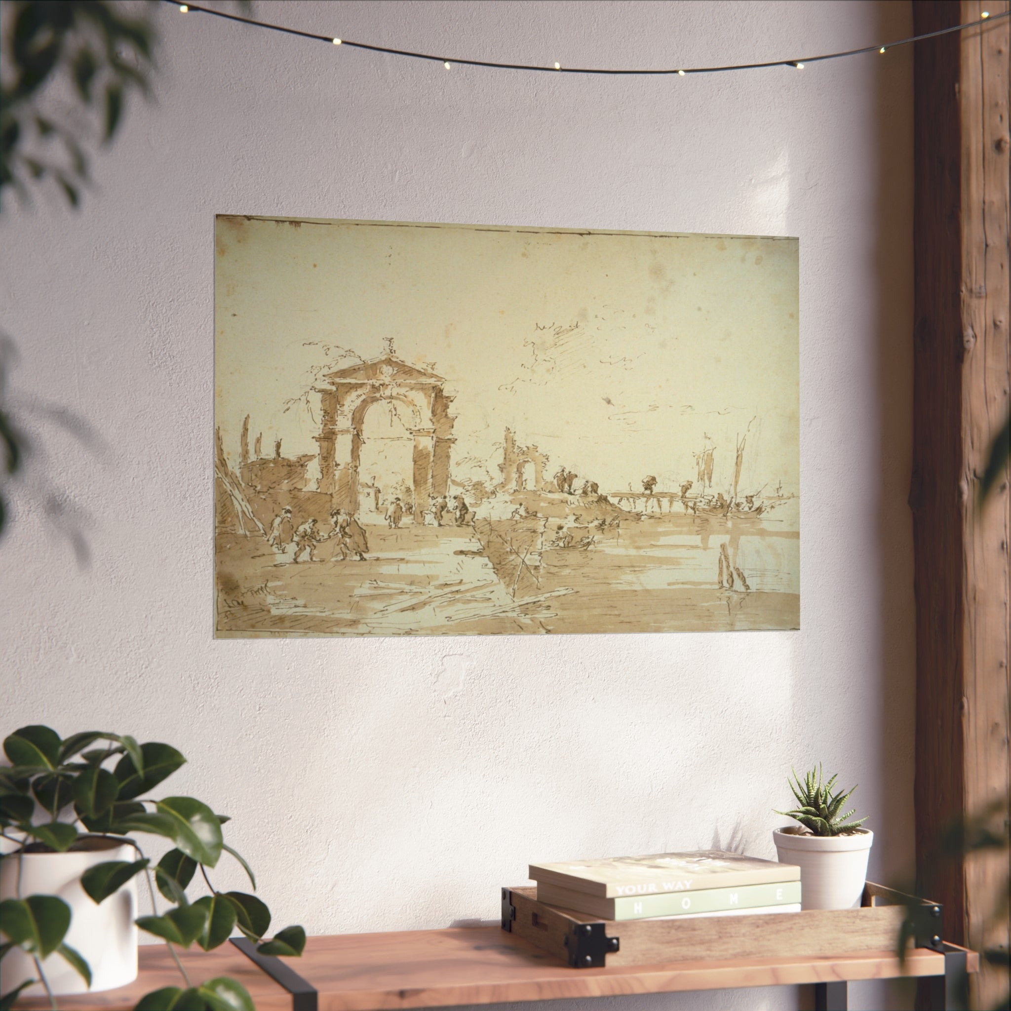 Francesco Guardi - Gateway Near a Landing Bridge | Fine Art Poster