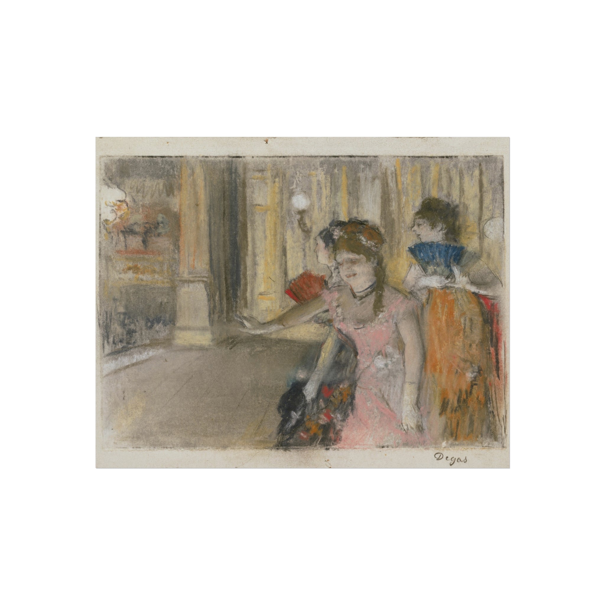 Singers on the Stage Edgar Degas Fine Art Poster