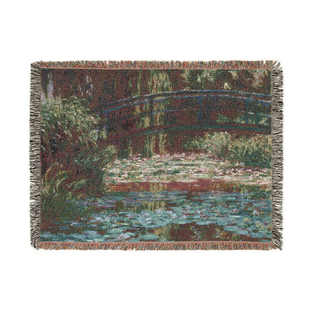 Claude Monet - Water Lily Pond | Woven Tapestry Blanket