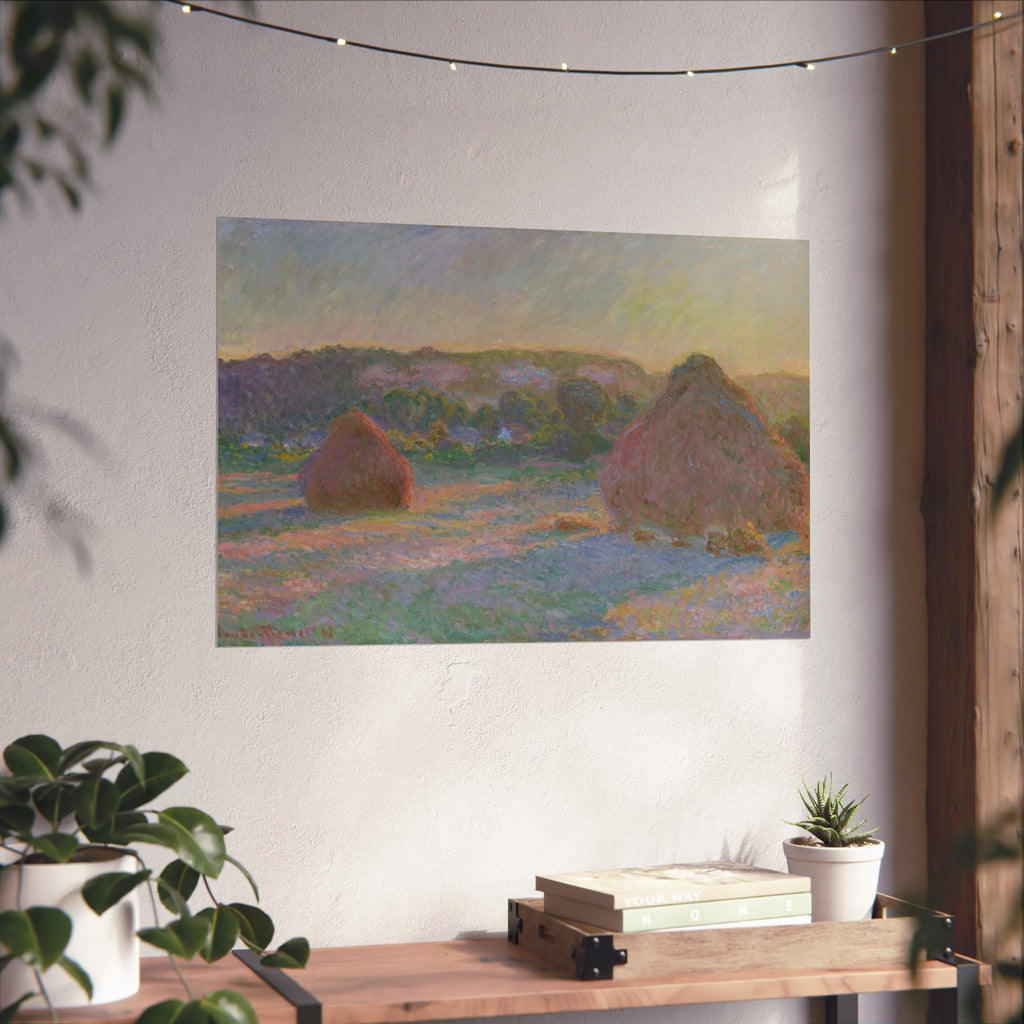 Claude Monet - Stacks of Wheat (End of Summer) | Fine Art Poster