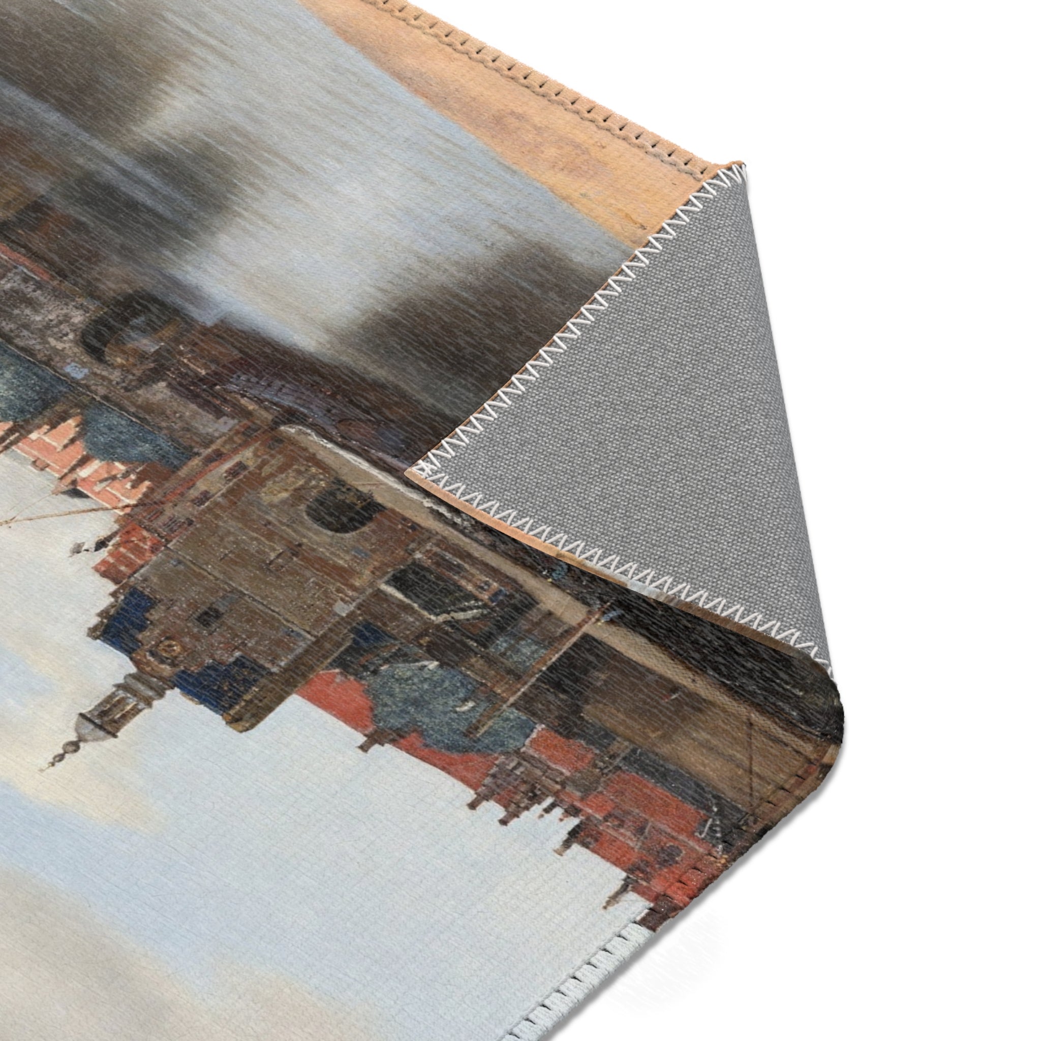 Johannes Vermeer - View of Delft - 92 - Mauritshuis | Area Rug