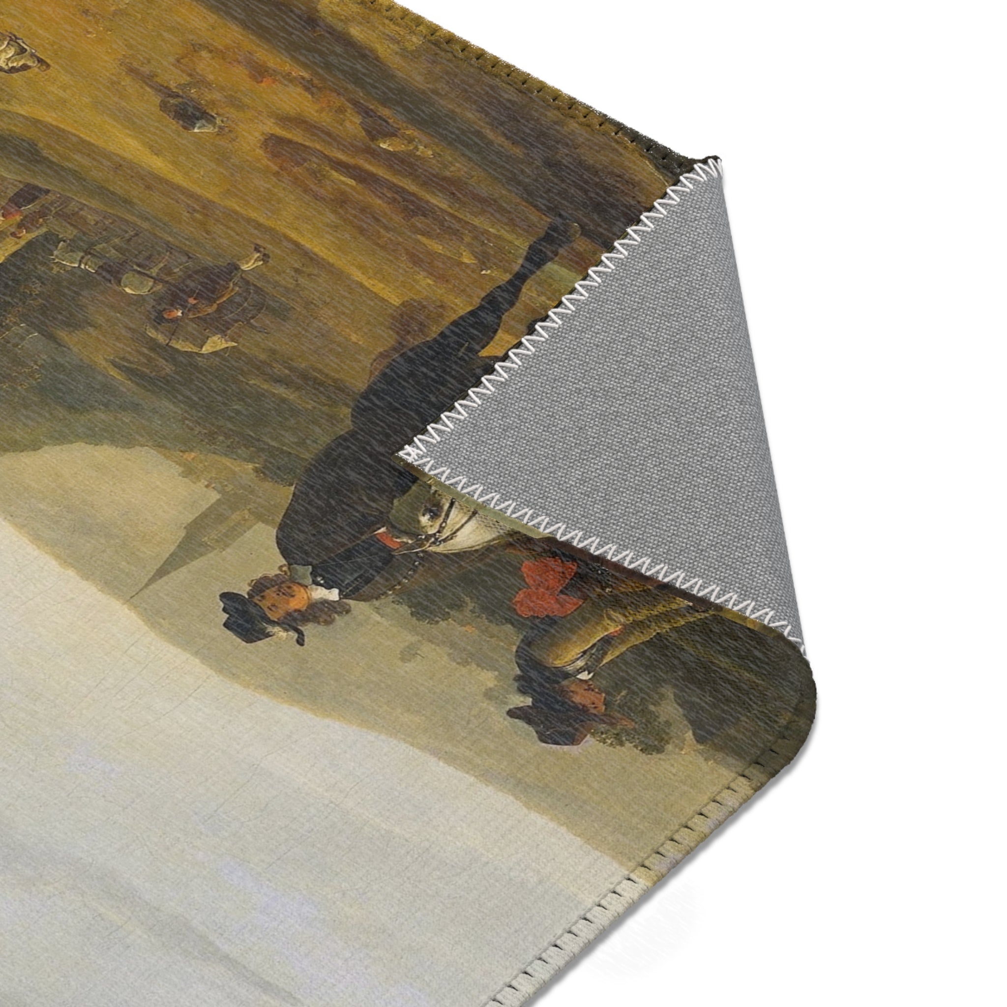 Aelbert Cuyp - Rivierlandschap met ruiters - Google Art Project | Area Rug