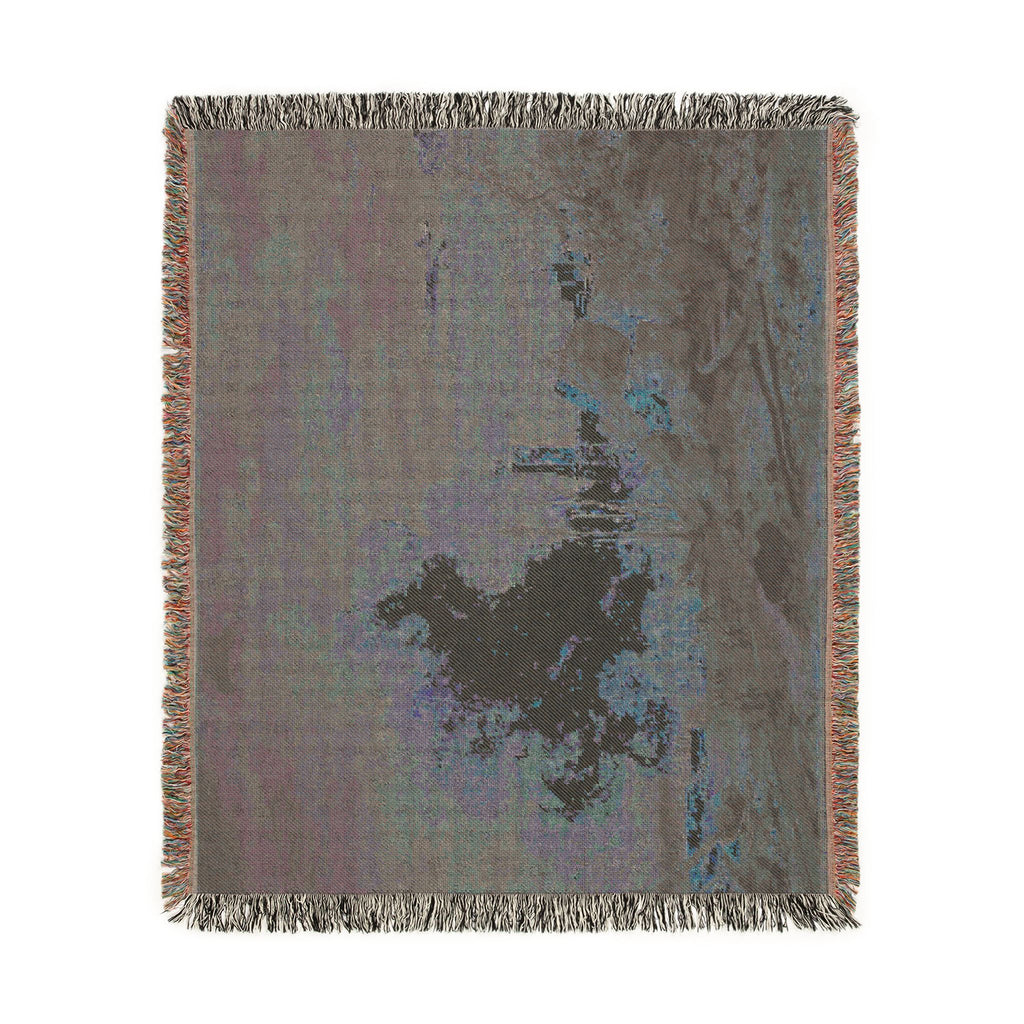 Louis Gabriel Moreau - Fire in the Port | Woven Tapestry Blanket