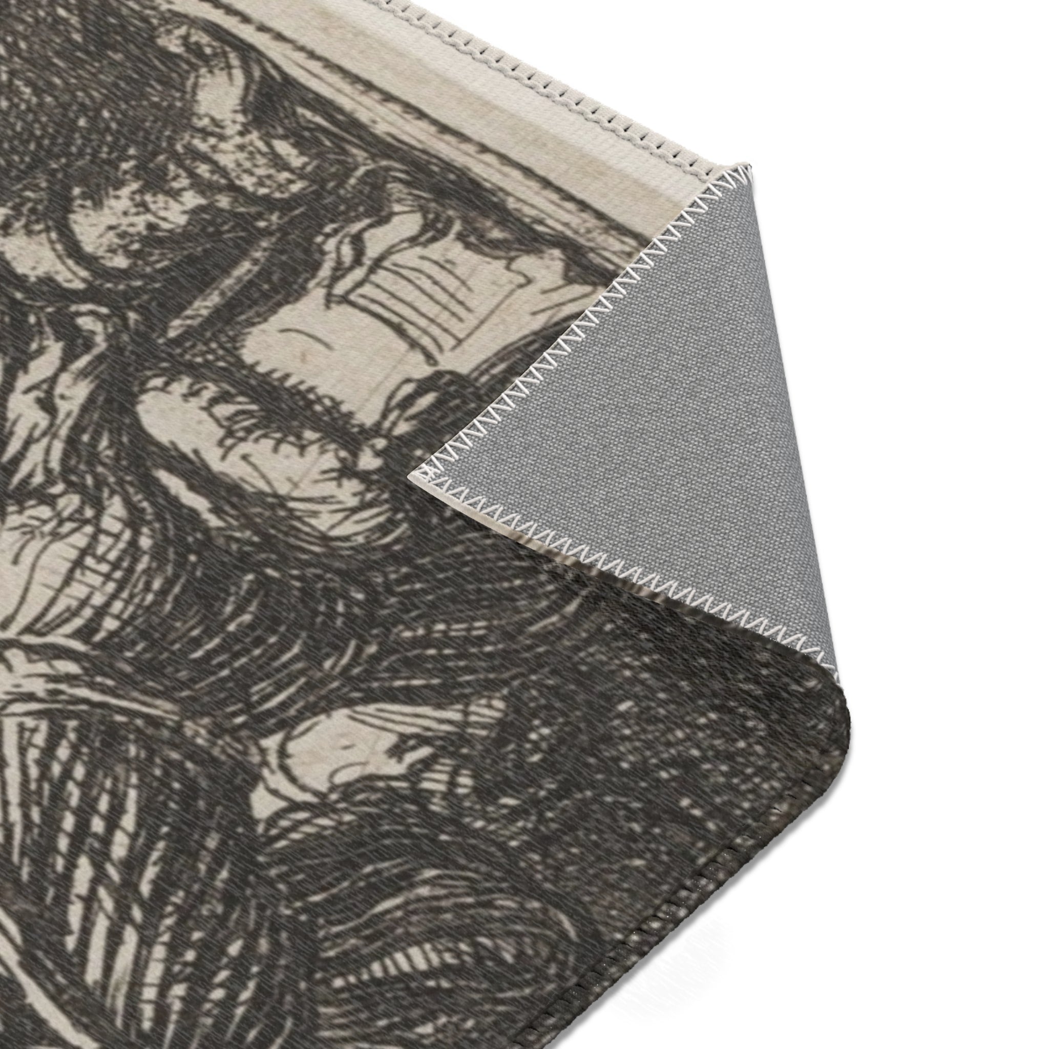 Rembrandt van Rijn - Christ Driving the Money Changers from the Temple | Area Rug