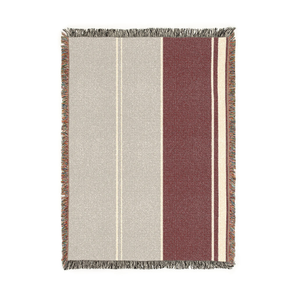 Orchard Throw — Stone · Fig · Warm White