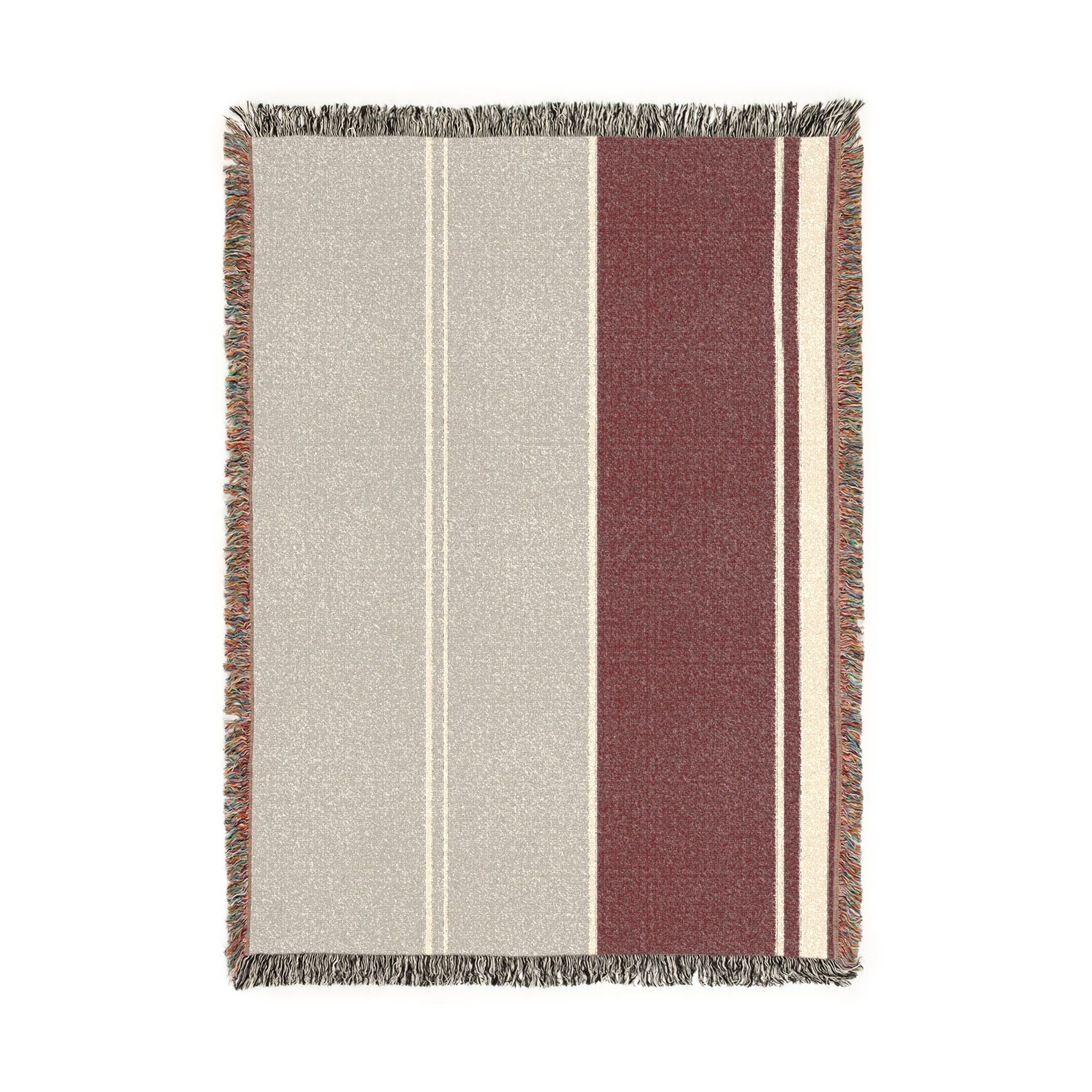 Orchard Throw — Stone · Fig · Warm White