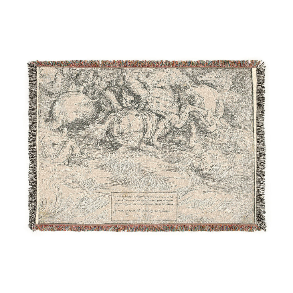 Titian - The Submersion of Pharaoh's Army in the Red Sea | Woven Tapestry Blanket