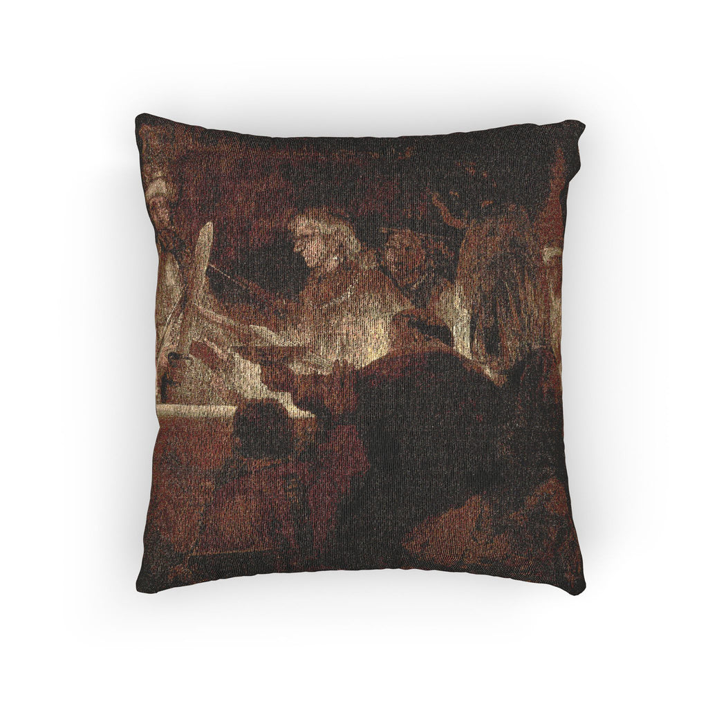 The Conspiracy of Claudius Civilis by Rembrandt van Rijn | Woven Pillow