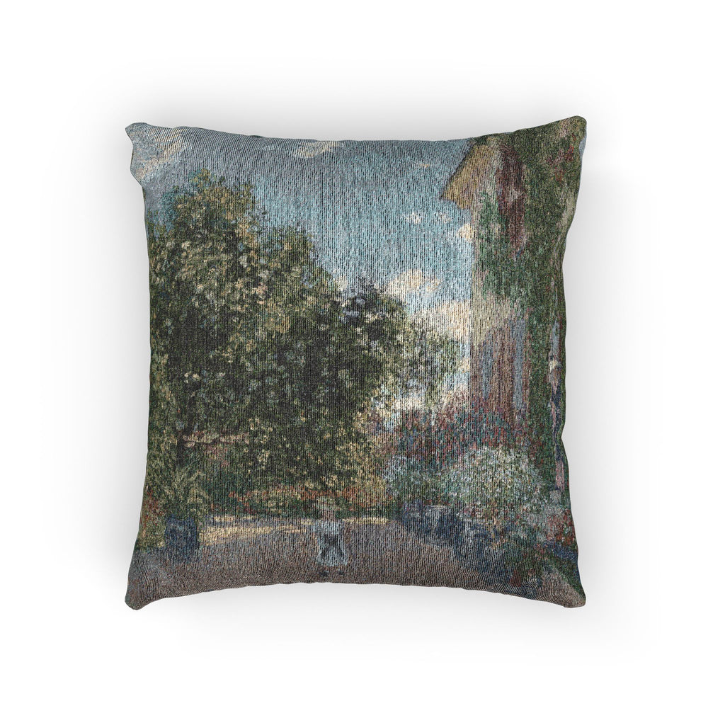 Claude Monet - The Artist's House at Argenteuil | Woven Pillow