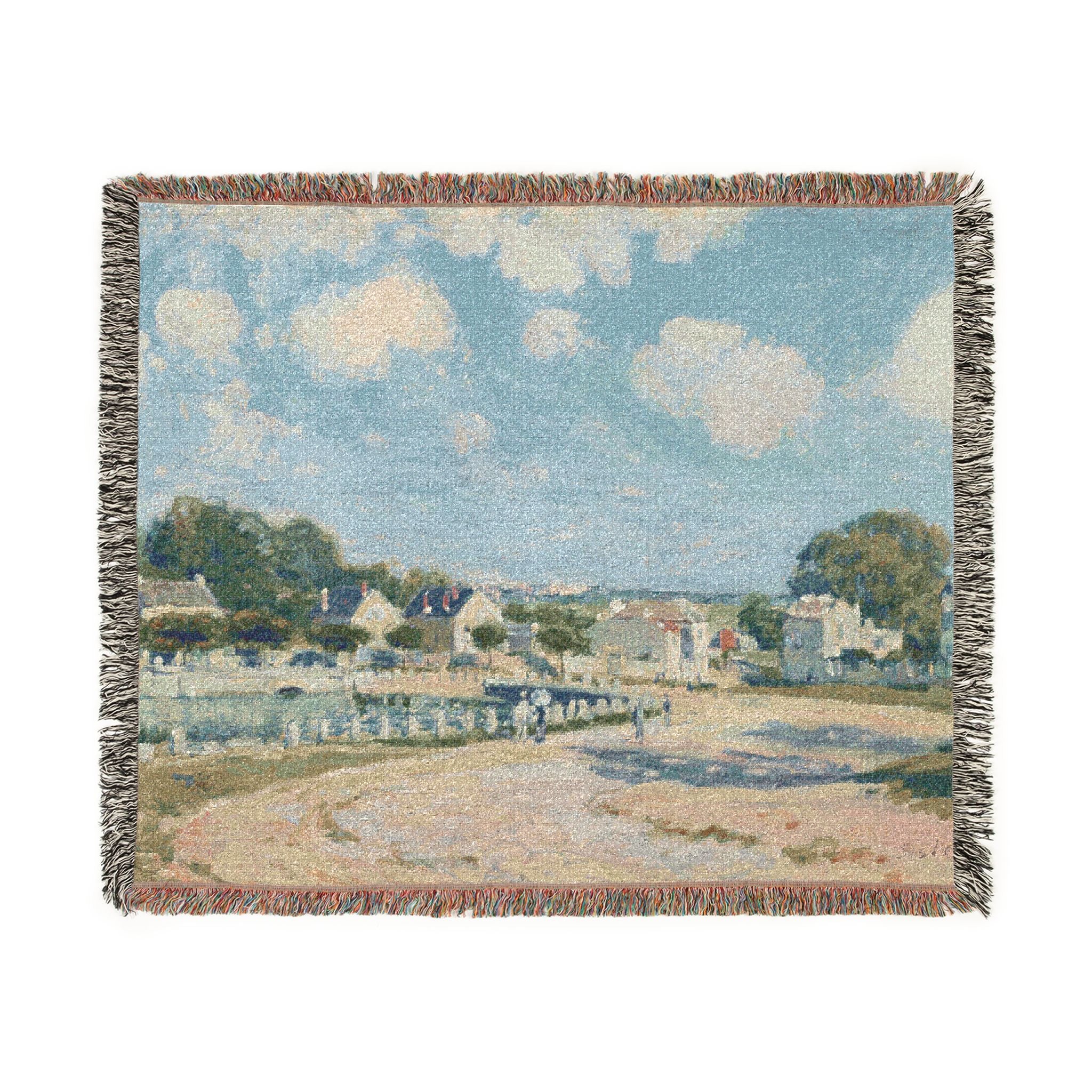 Watering Place at Marly Alfred Sisley Tapestry Blanket