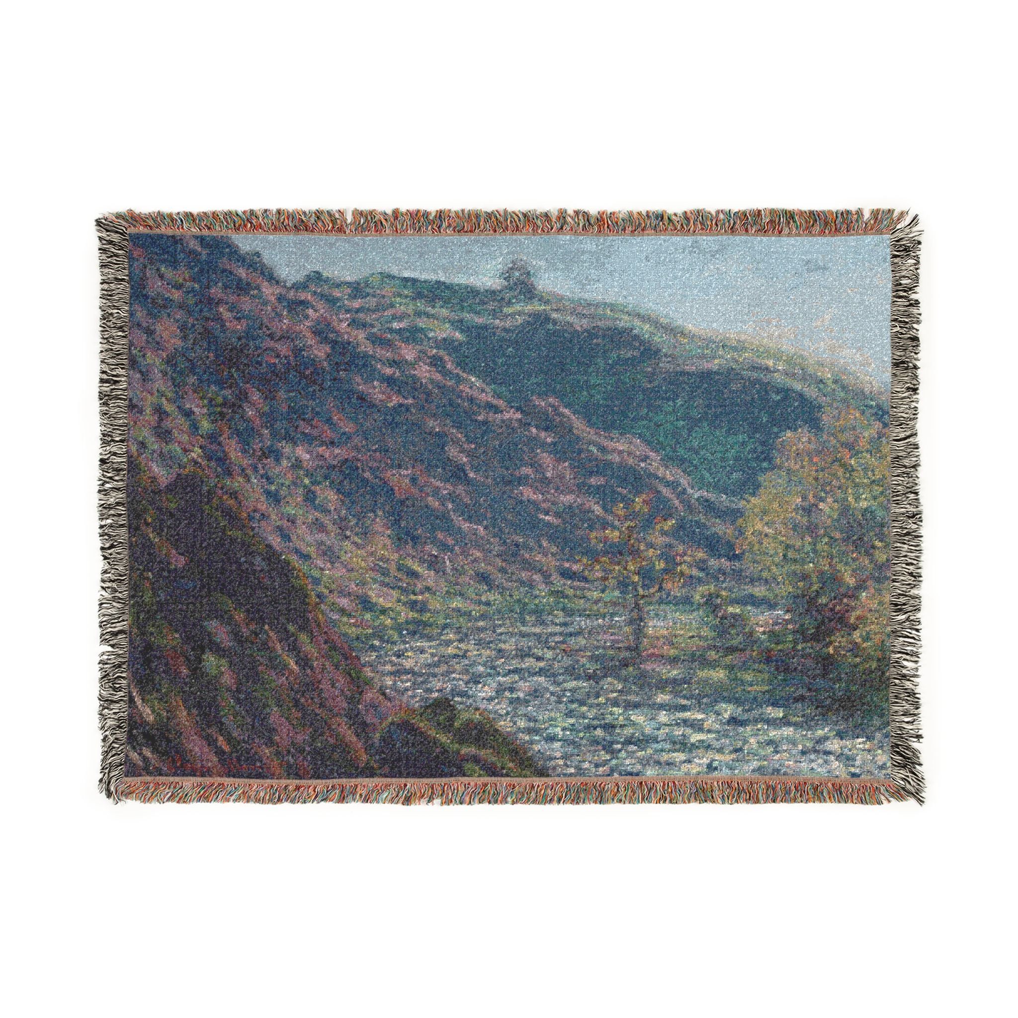 Claude Monet - The Petite Creuse River | Woven Tapestry Blanket