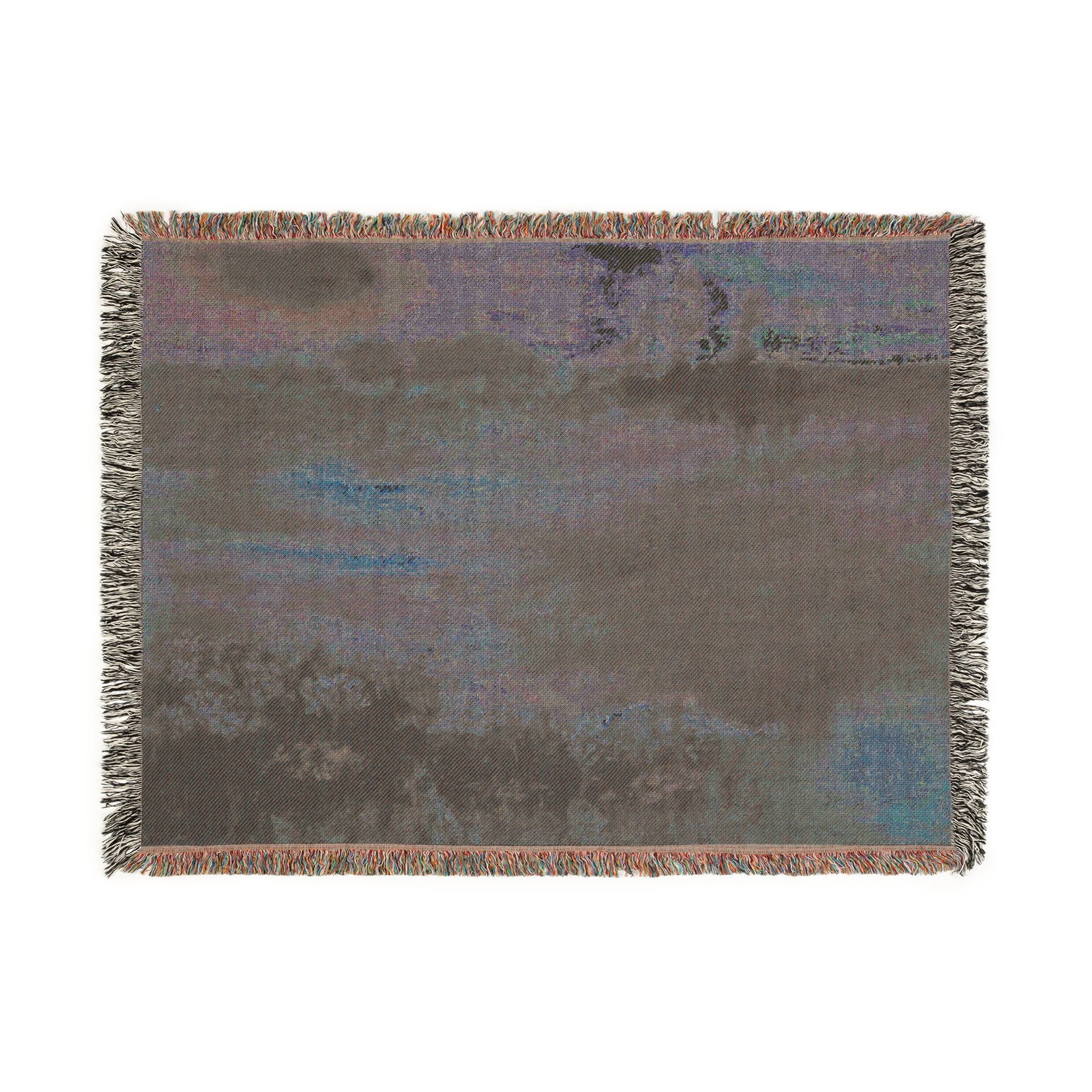 Hilaire Germain Edgar Degas - Landscape with Smokestacks | Woven Tapestry Blanket