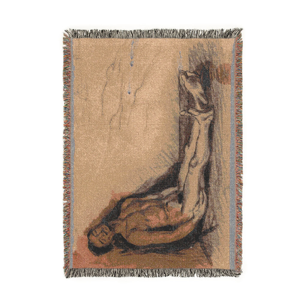 Paul Cezanne - Study for L'Autopsie | Woven Tapestry Blanket