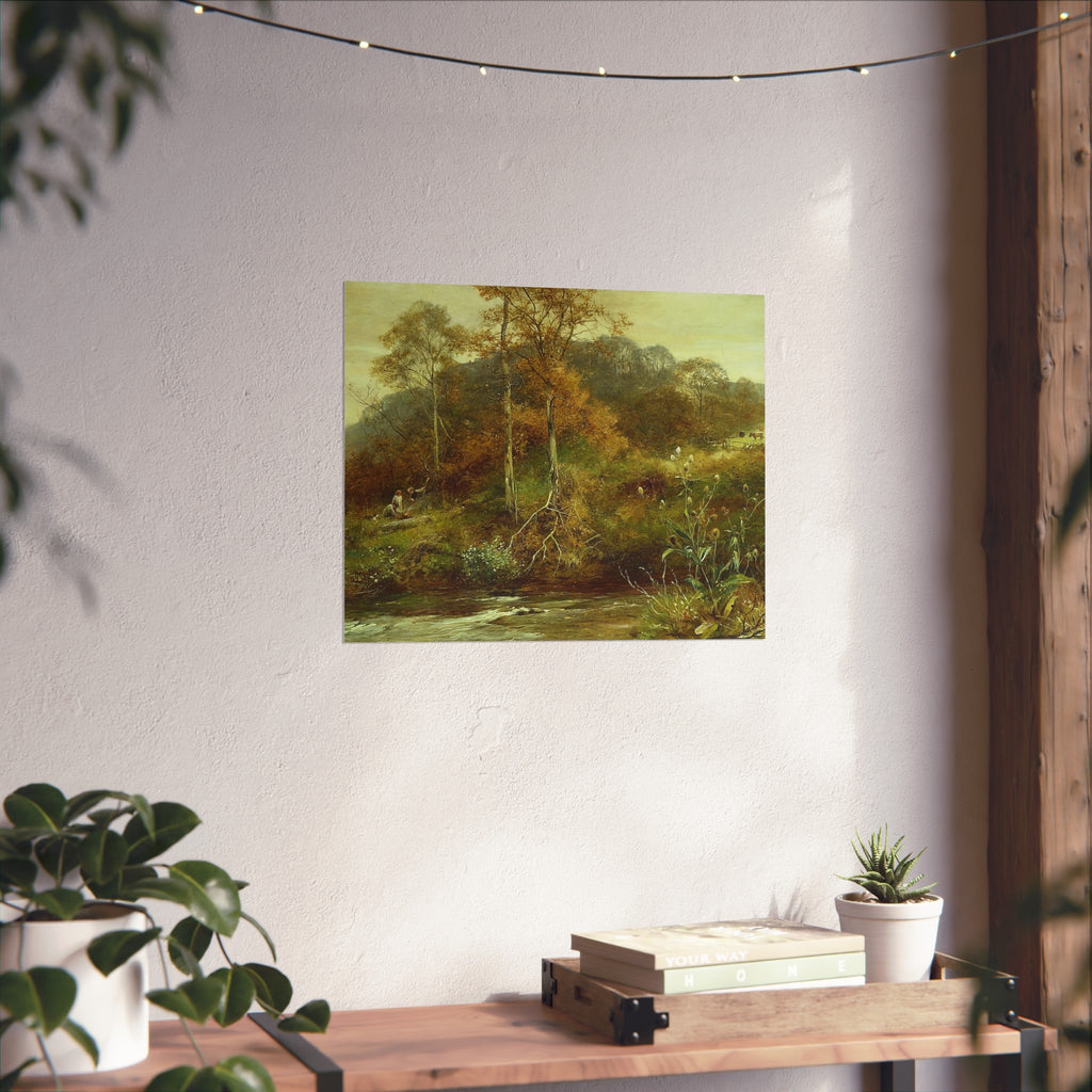 David Bates - Autumn River Scene, The Brook | Fine Art Poster