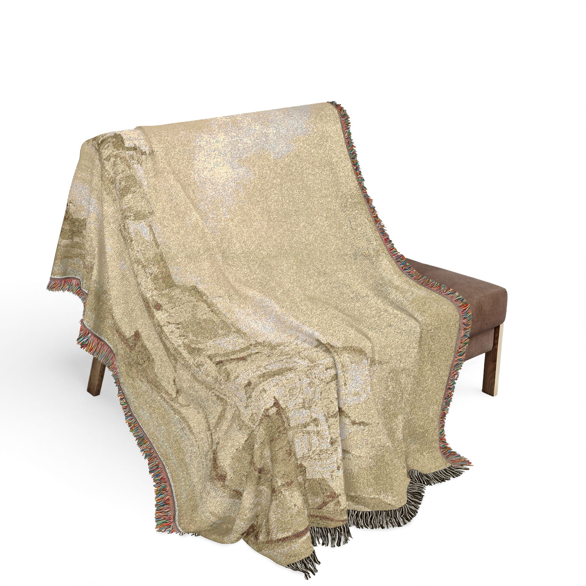 Imitator of Francesco Guardi - Bacino di San Marco with the Dogana del Mare and Santa Maria della Salute | Woven Tapestry Blanket