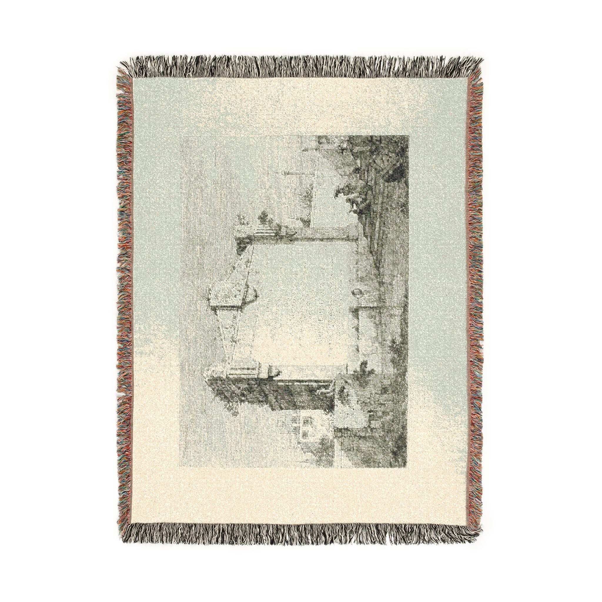 Canaletto - Title Page, from Vedute | Woven Tapestry Blanket