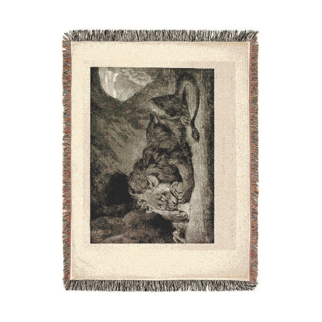 Eugène Delacroix - Lion of the Atlas Mountains | Woven Tapestry Blanket