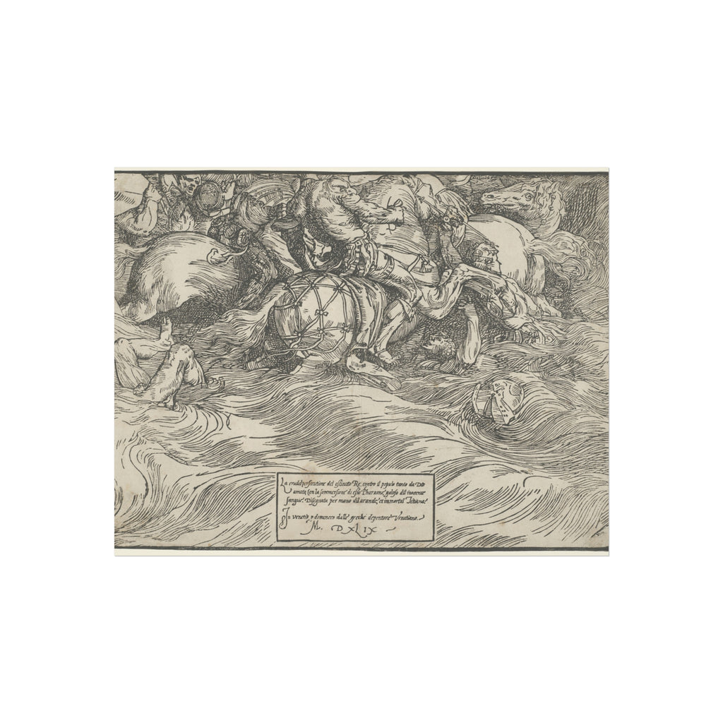 Titian - The Submersion of Pharaoh's Army in the Red Sea | Fine Art Poster
