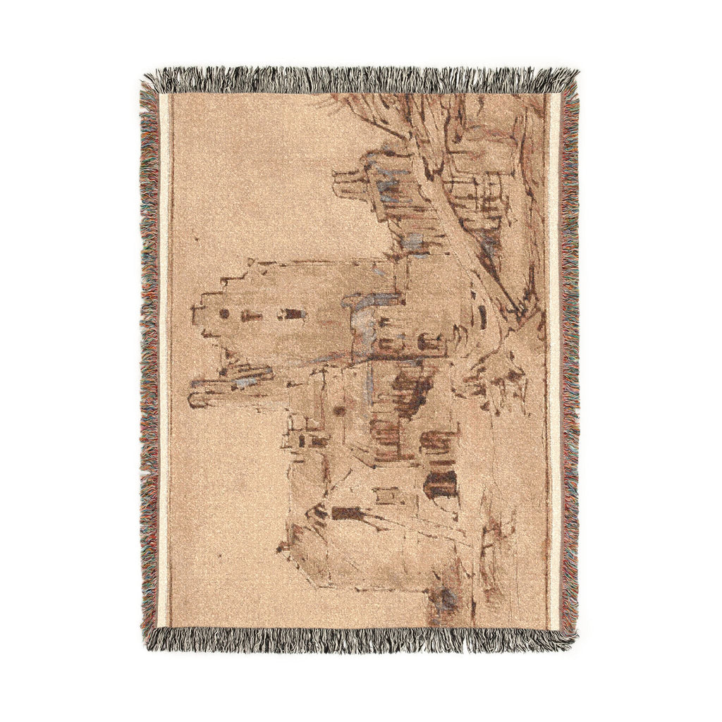 Rembrandt van Rijn - Kostverloren Castle in Decay | Woven Tapestry Blanket