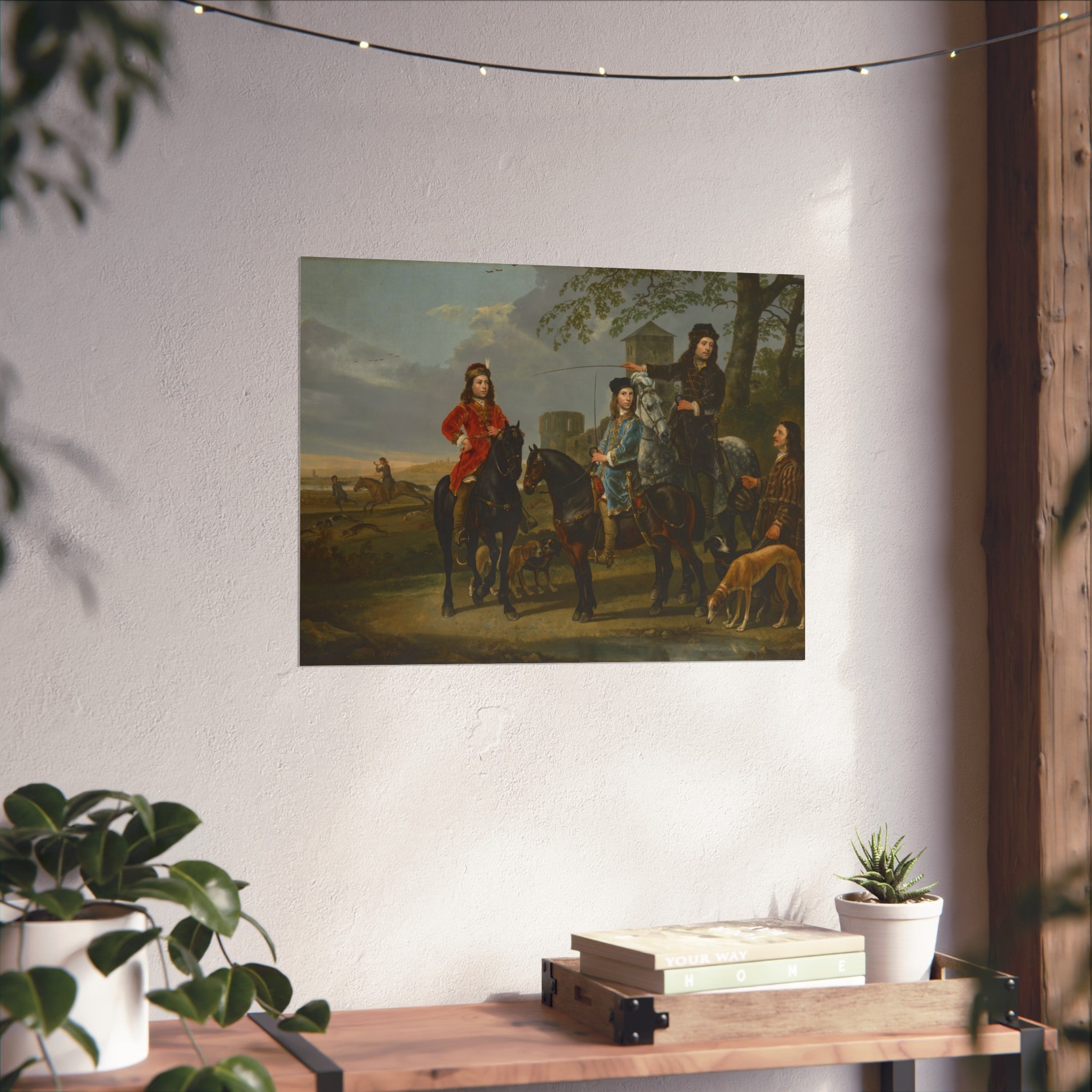 Equestrian Portrait of Cornelis (1639–1680) and Michiel Pompe van Meerdervoort (1638–1653) with Their Tutor and Coachman | Fine Art Poster